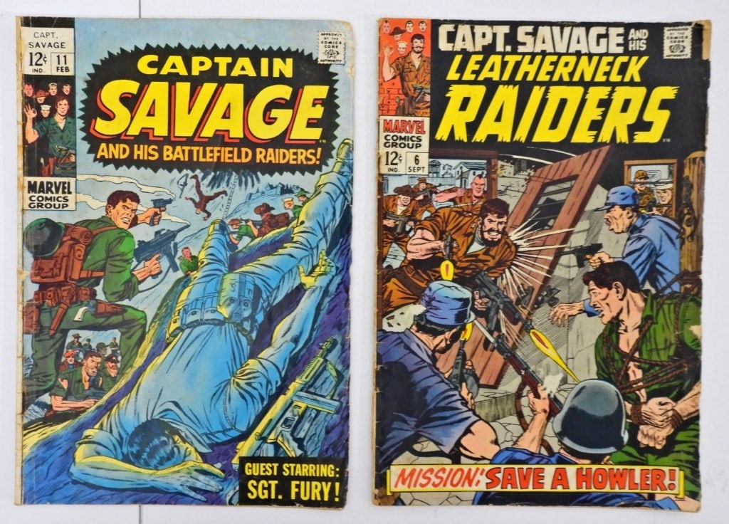(2) Silver Age Marvel Comics - Captain Savage (1 of 3)