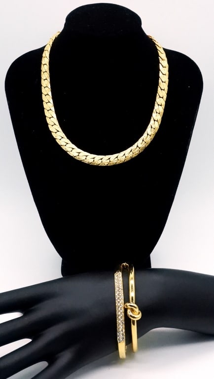 Designer Bracelets & Necklace Trifari, Swarovski, (1 of 5)