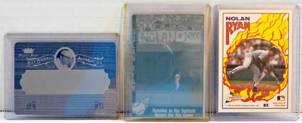 1/1 NOLAN RYAN CYAN PRINTING PLATE & (1 of 2)