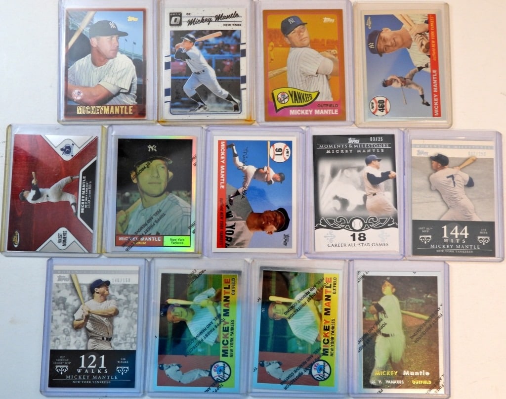 (13) MICKEY MANTLE PREMIUM CARDS (1 of 2)