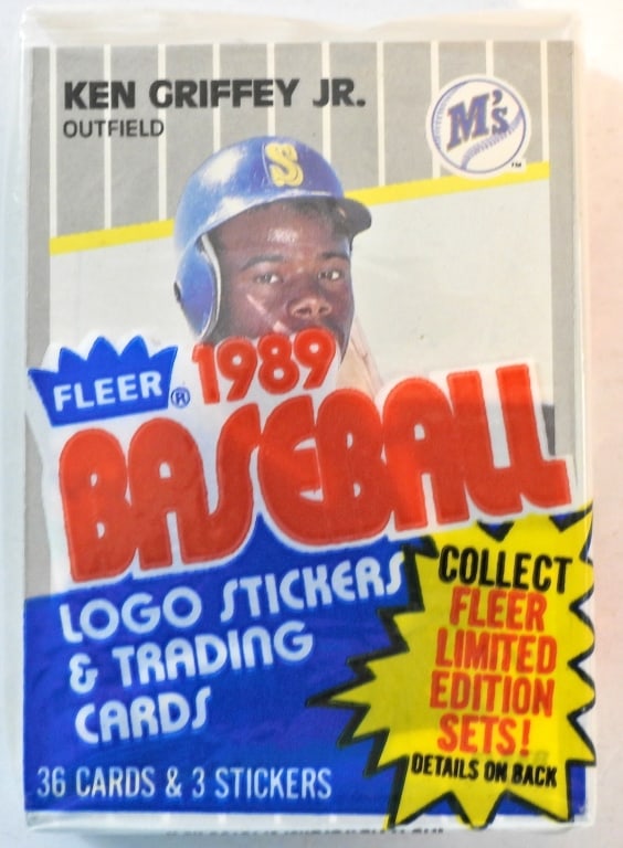 SEALED 1989 FLEER CELLO PK w/GRIFFEY JR (1 of 2)