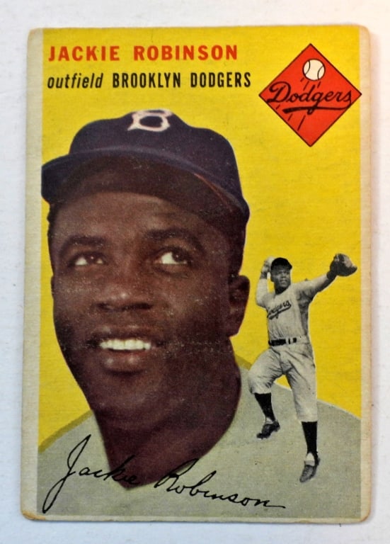 1954 TOPPS #10 JACKIE ROBINSON (1 of 2)