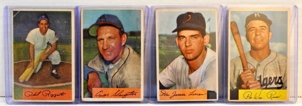 (4) 1954 BOWMAN,  #1 RIZZUTO, #58 REESE (1 of 2)