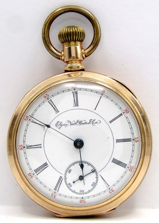 1895 ELGIN 18 size OPENFACE POCKET WATCH (1 of 5)