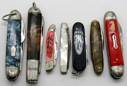 (7) Vintage Folding Pocket Knives