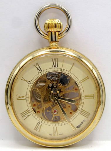 Majestron Skeleton View Pocket Watch