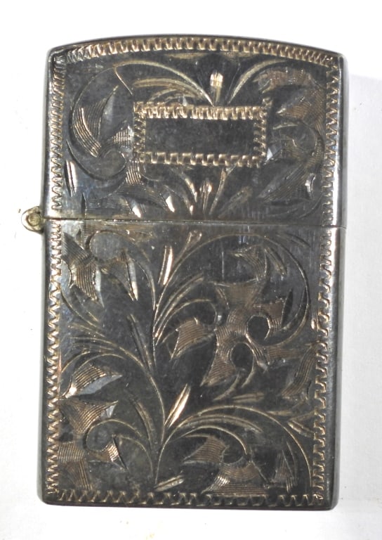 SILVER ETCHED UNFIRED LIGHTER MID SIZE (1 of 4)
