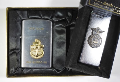 USN LIGHTER unstruck CPO CLUB In BOX