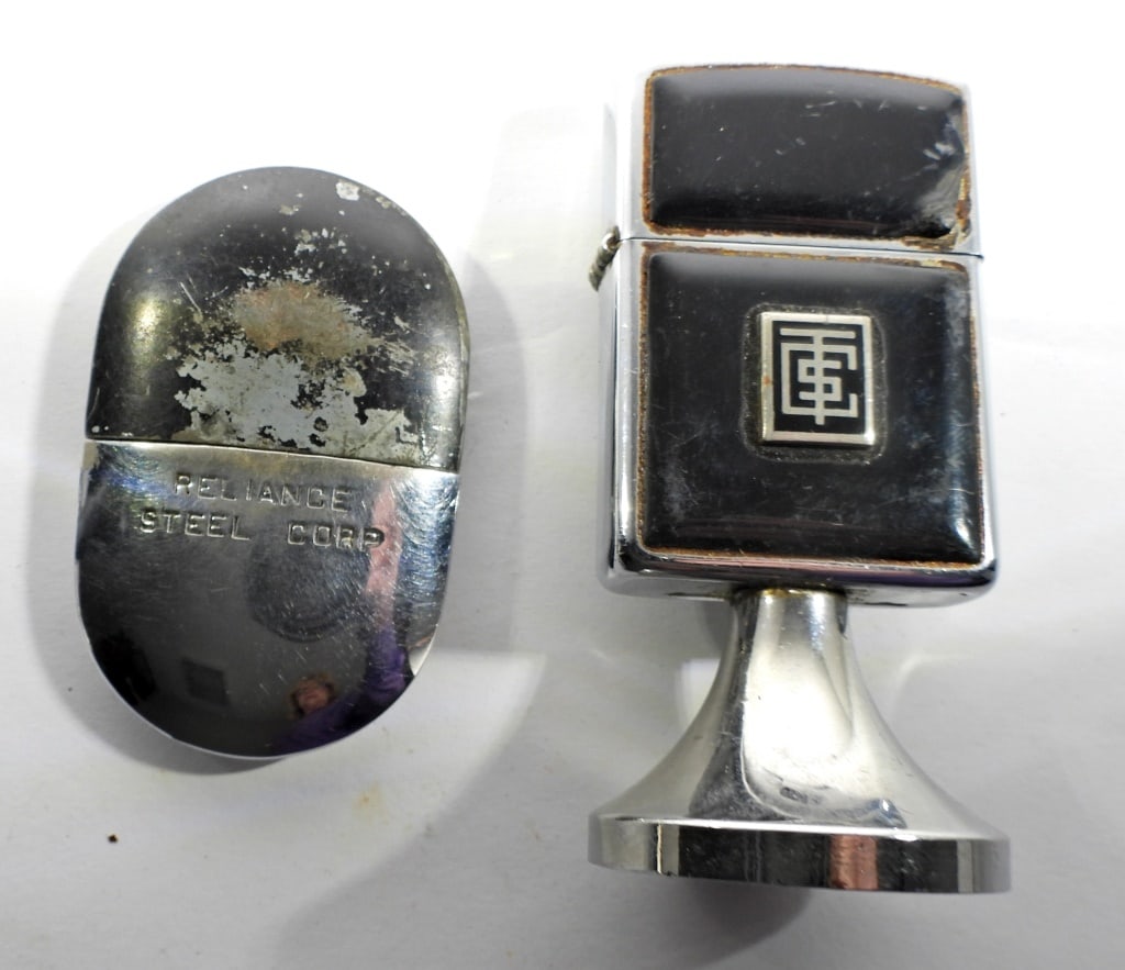 (2) UNIQUE LIGHTERS "RELIANCE STEEL CO" (1 of 5)