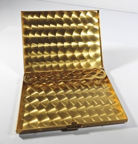GOLD TONE CIGARETTE CASE