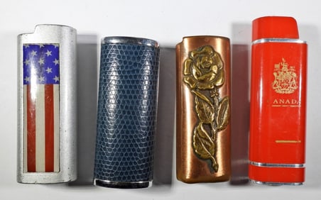 (4) BIC LIGHTER CASES - MIXED