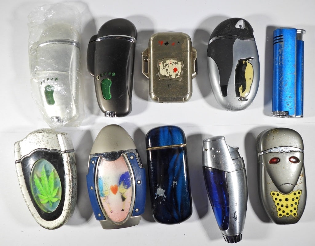 (10) NOVELTY BUTANE LIGHTERS: UNTESTED