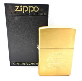 UNFIRED SOLID BRASS ZIPPO COMMEMORATIVE LIGHTER