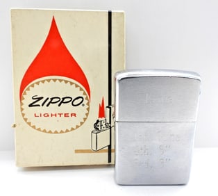 PAT.2517191 ENGRAVED ZIPPO LIGHTER