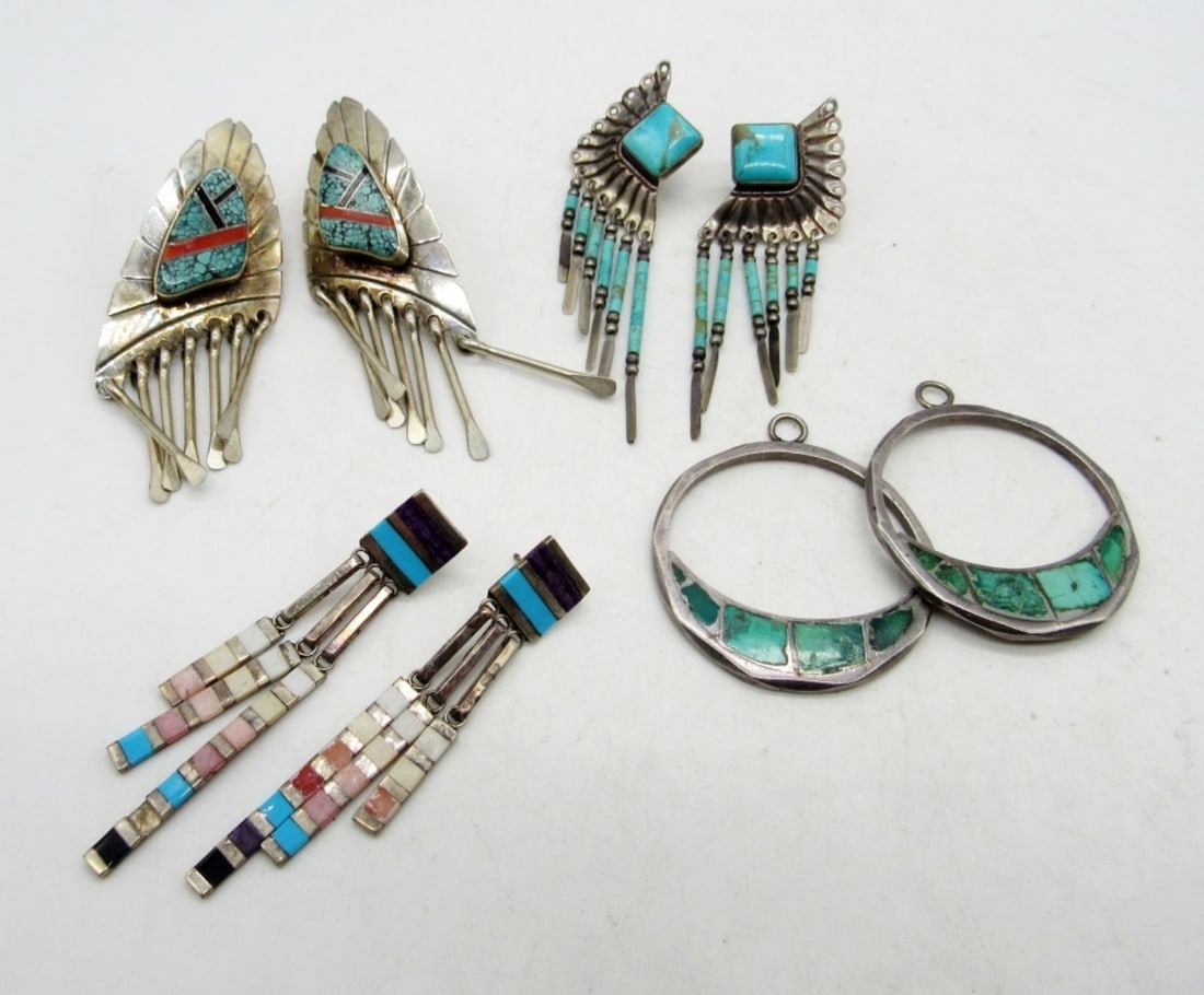 Vintage 925 Southwest Earrings (1 of 4)