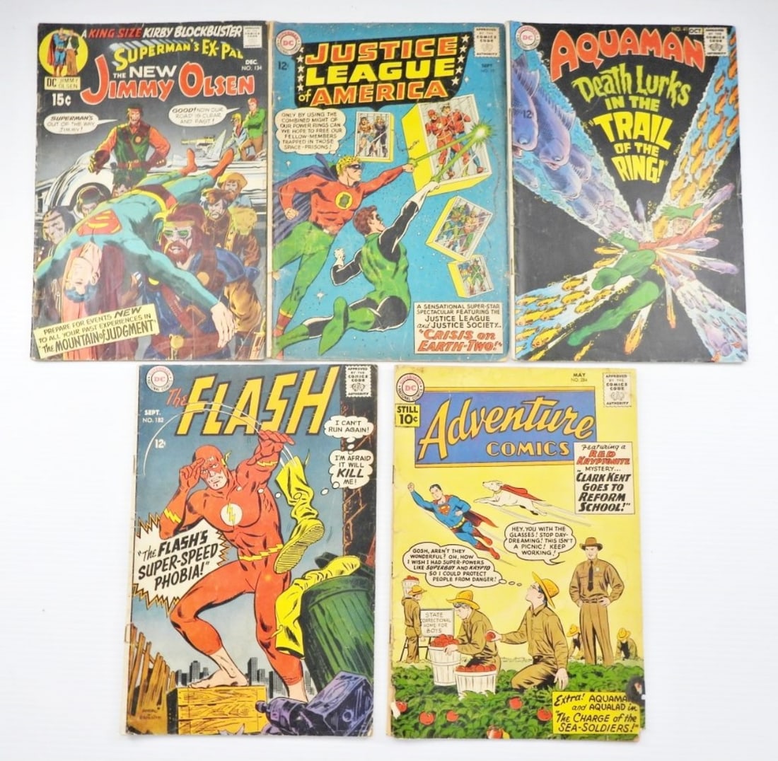(5) DC COMICS: THE FLASH, AQUAMAN, (1 of 2)