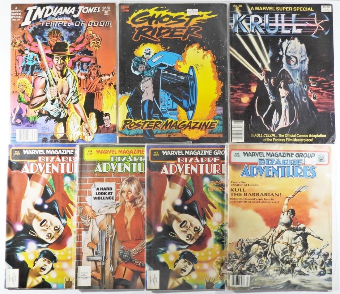 (7) MARVEL OVERSIZED  BIZARRE ADVENTURES (1 of 2)