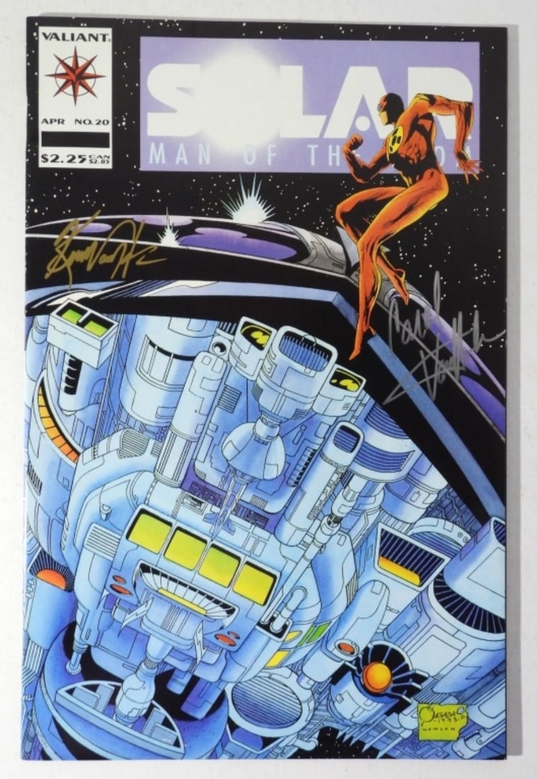 SIGNED SOLAR MAN COMIC by VANHOOK's: SINGED by WRITER KEVIN VANHOOK & COLORIST CAROL VANHOOK - NO COA - NICE NM