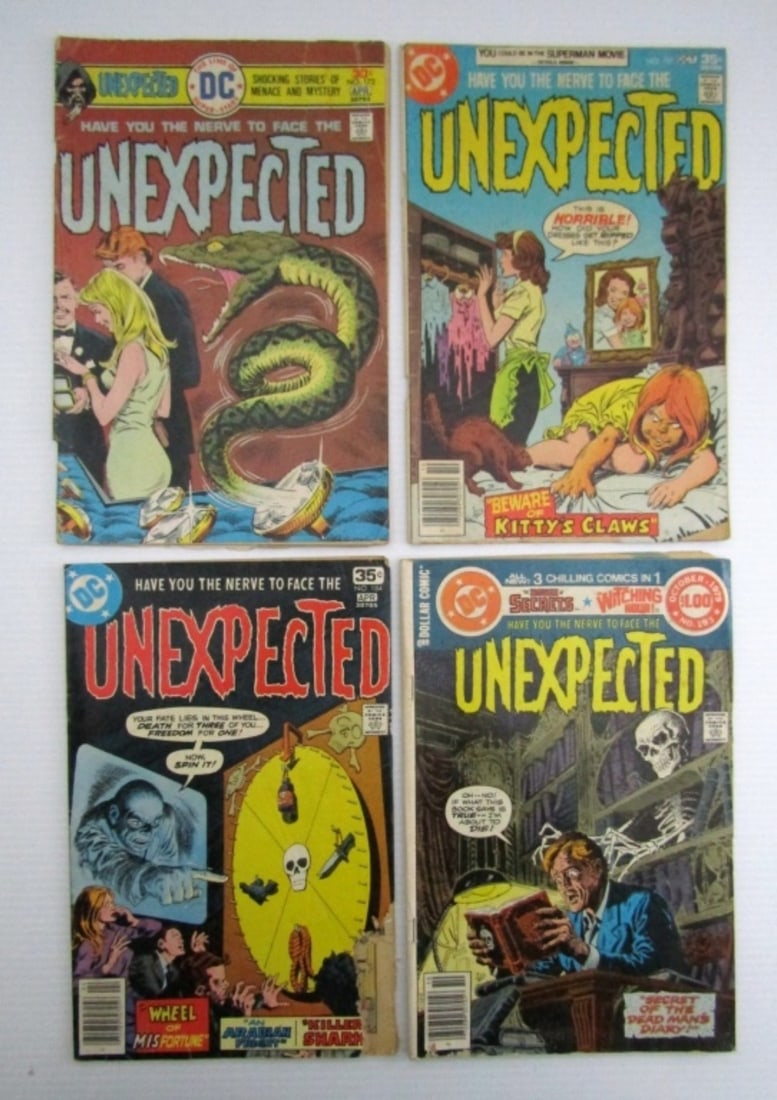 (4) DC Comics Unexpected #172, 181, 184, 193 (1 of 2)