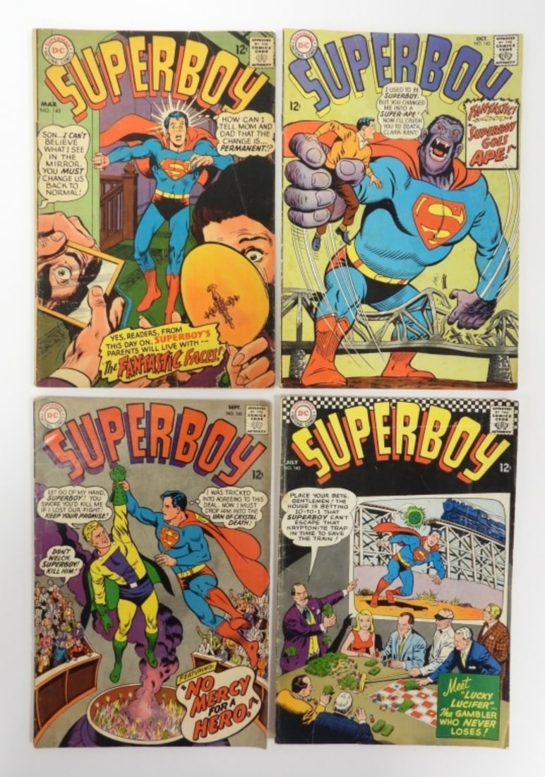 (4) SUPERBOY 12c DC COMICS (1 of 2)