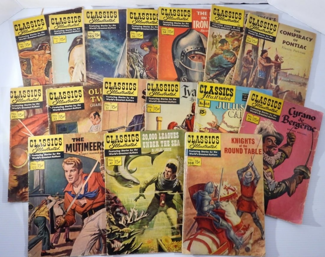 (16) CLASSIC ILLUSTRATED 15c BOOKS (1 of 5)