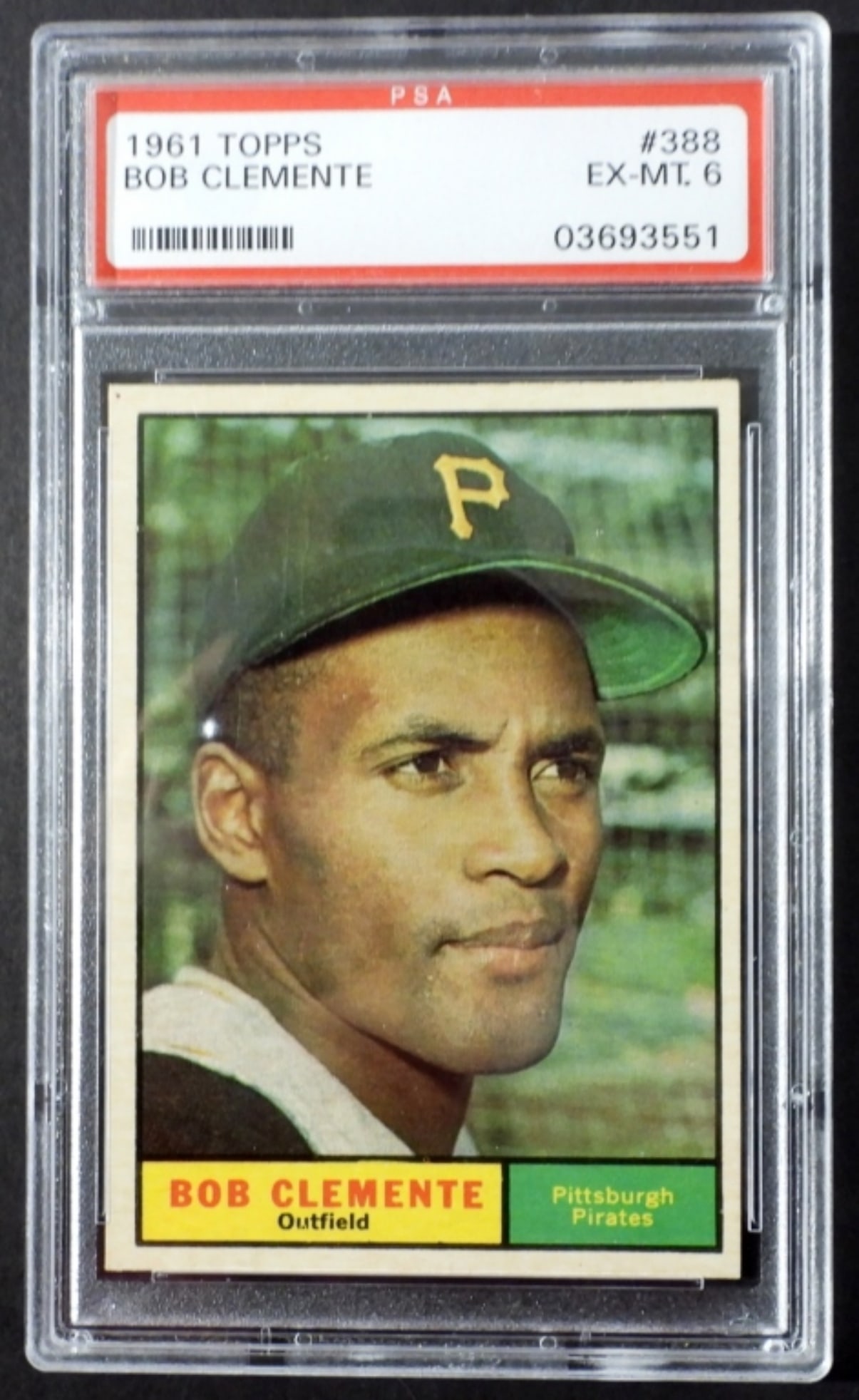 1961 TOPPS #388 ROBERTO CLEMENTE PSA 6 (1 of 2)