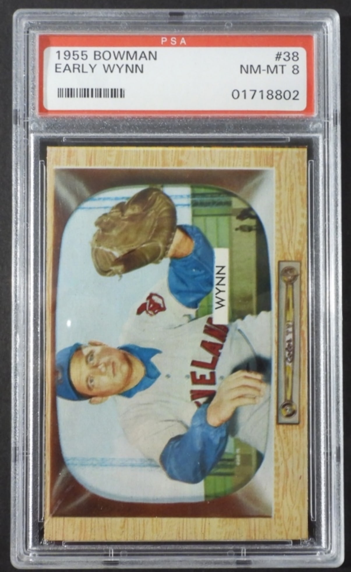 1955 BOWMAN #38 EARLY WYNN PSA 8 (1 of 2)