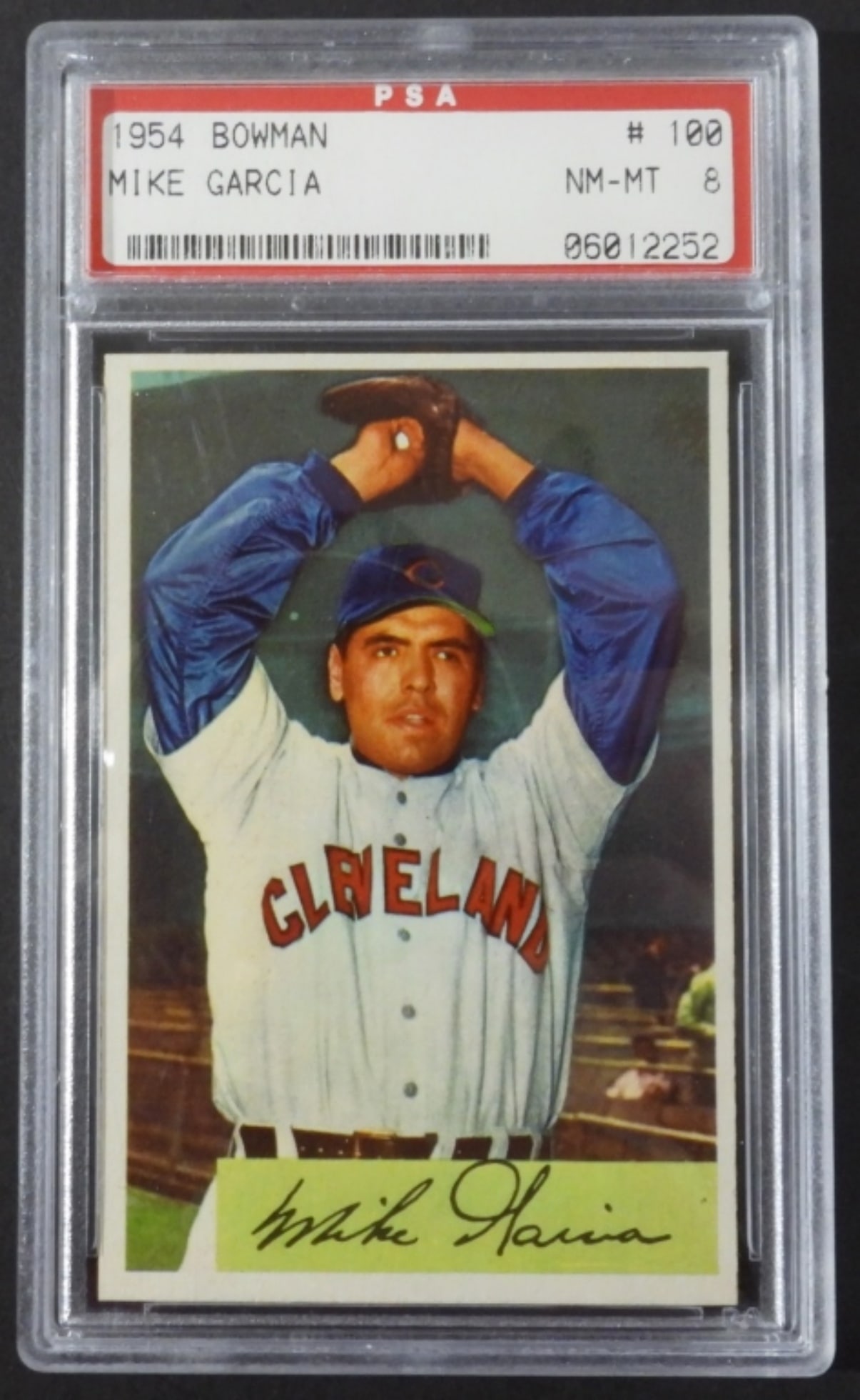 1954 BOWMAN #100 MIKE GARCIA PSA 8 (1 of 2)