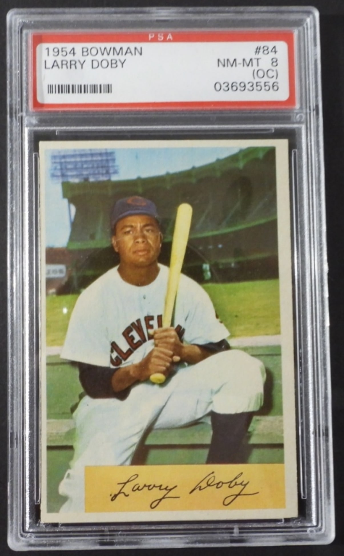 1954 BOWMAN #84 LARRY DOBY PSA 8 OC (1 of 2)