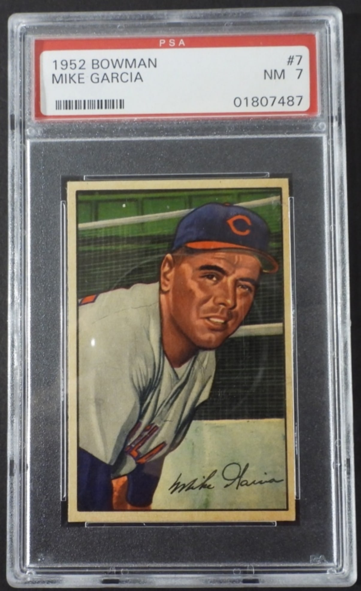 1952 BOWMAN #7 MIKE GARCIA PSA 7 (1 of 2)