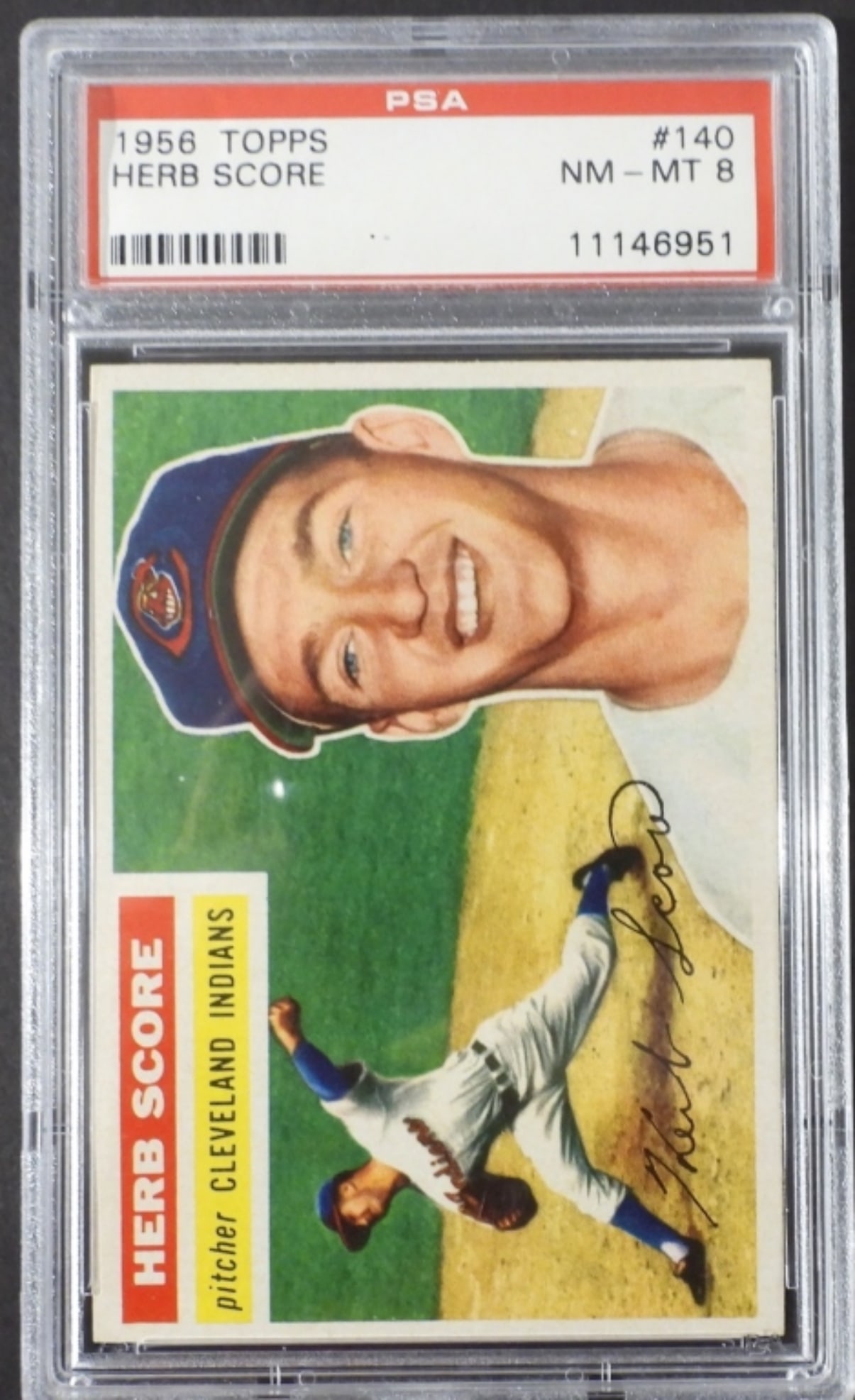1956 TOPPS #140 HERB SCORE PSA 8 (1 of 2)