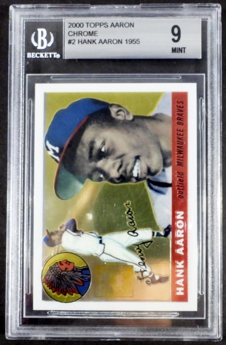 2000 TOPPS CHROME AARON BECKETT 9 (1 of 2)