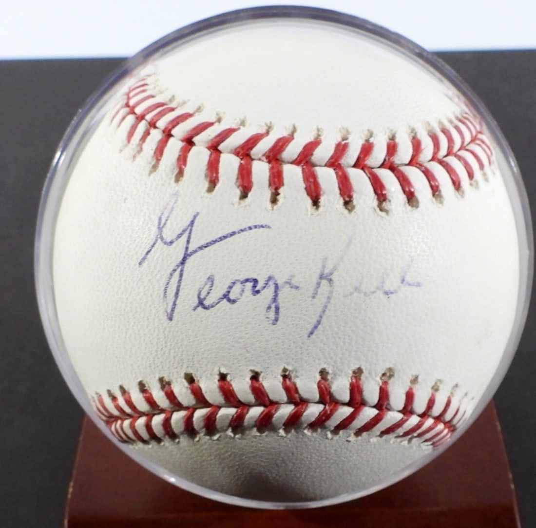 GEORGE KELL AUTOGRAPH BASEBALL (1 of 2)