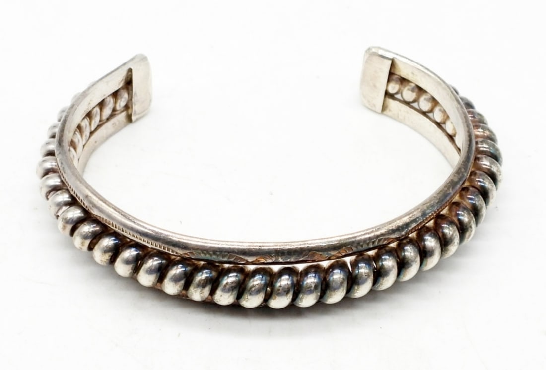 SOUTHWEST STERLING CUFF BRACELET (1 of 2)
