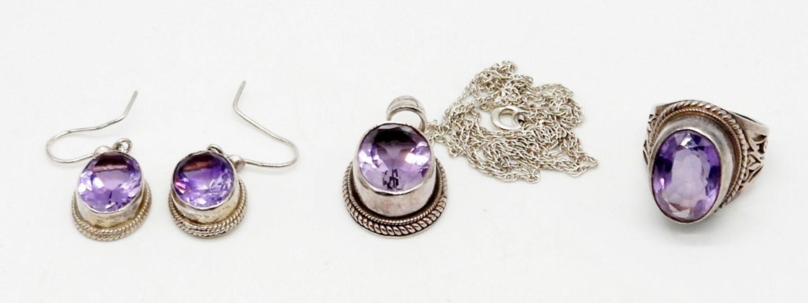925 Amethyst Jewelry Set (1 of 2)