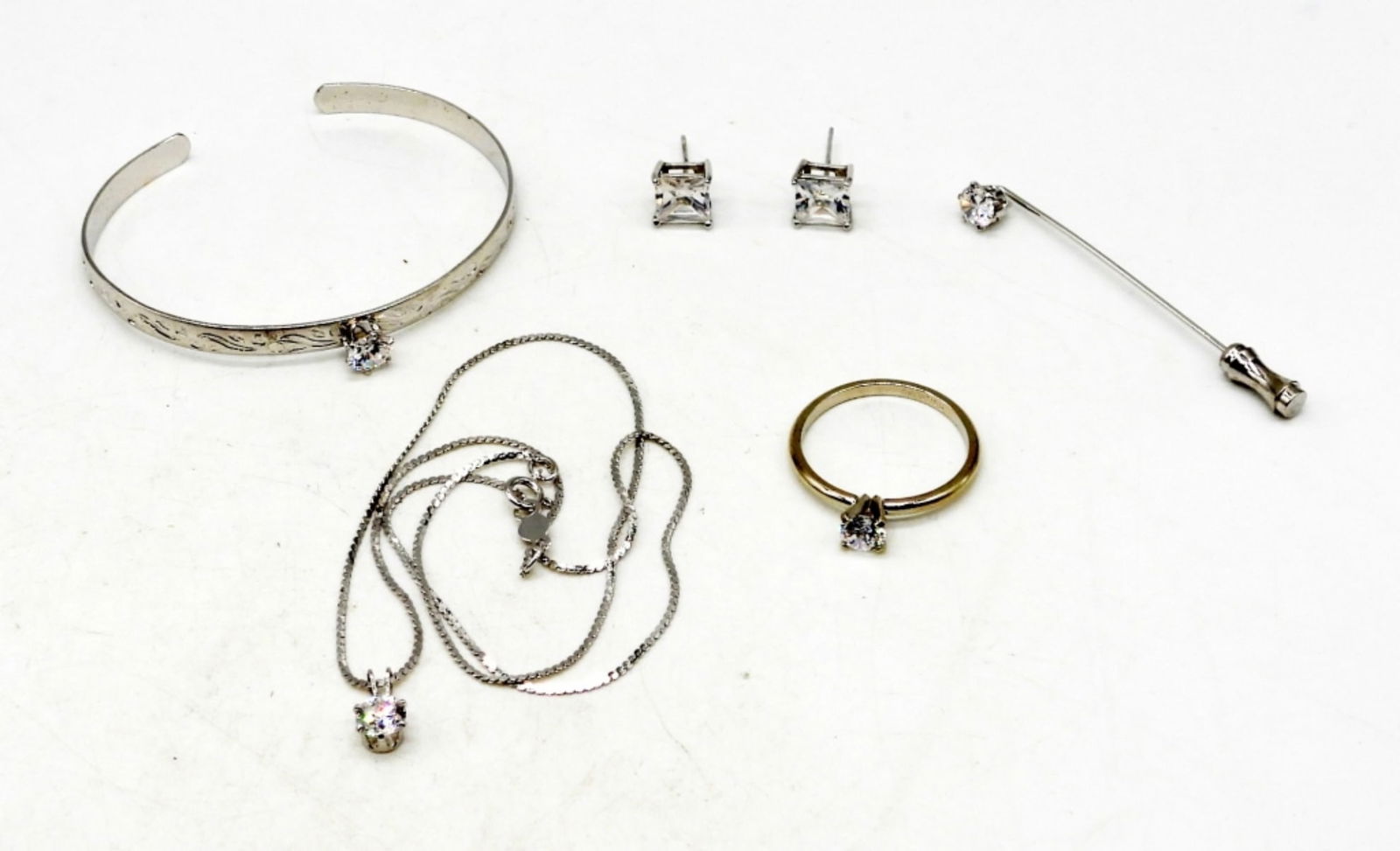 Sterling White Rhinestone Jewelry Set (1 of 2)