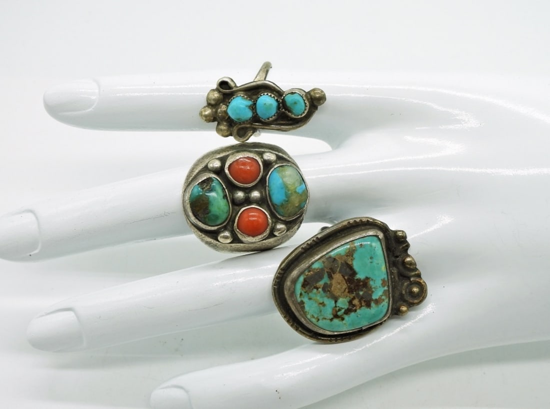 925 Navajo Rings Vintage (1 of 4)