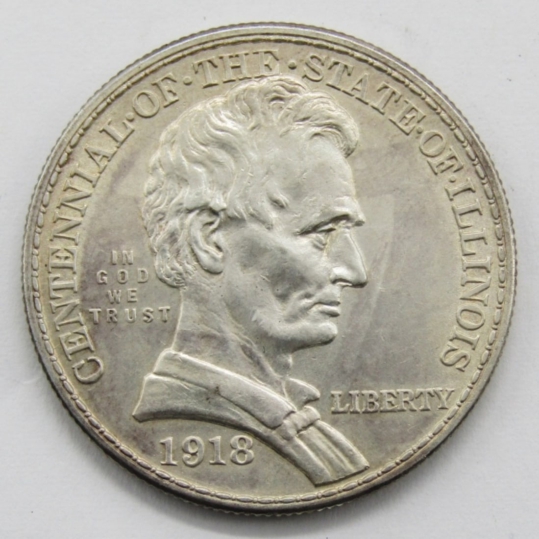 1918 Lincoln Commem Half  AU (1 of 2)