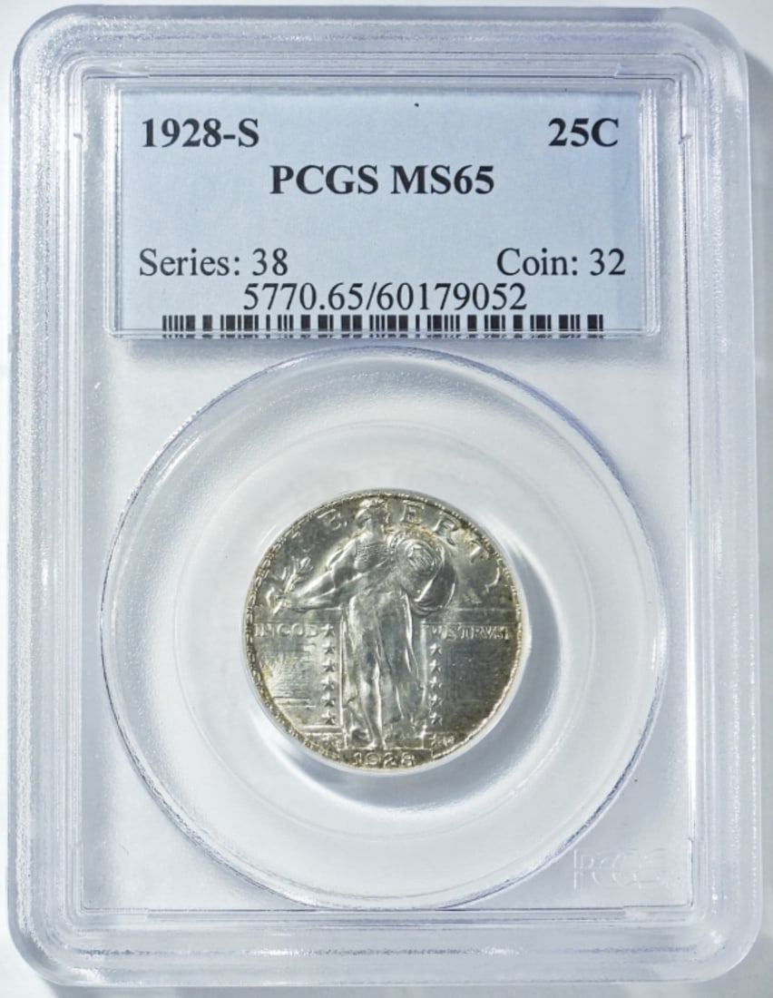 1928-S STANDING LIBERTY 25C PCGS MS-65 (1 of 4)
