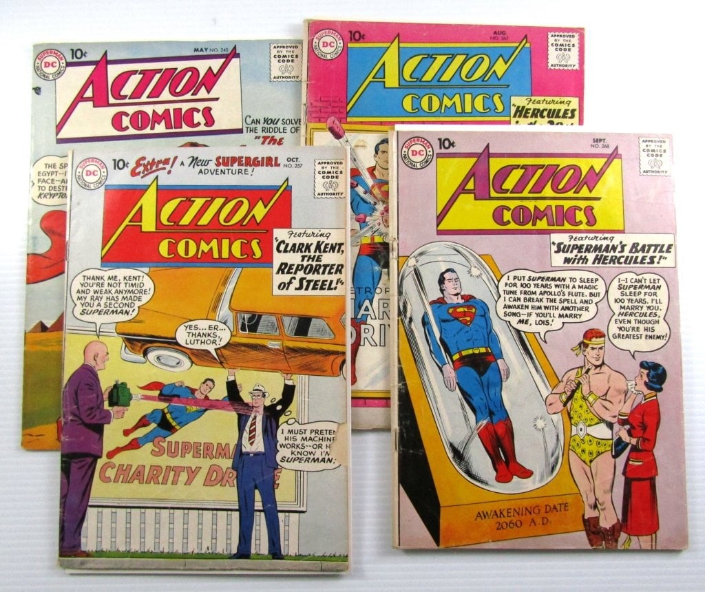 (4) Action Comics Group of 4 (DC, 1958-1960) (1 of 5)
