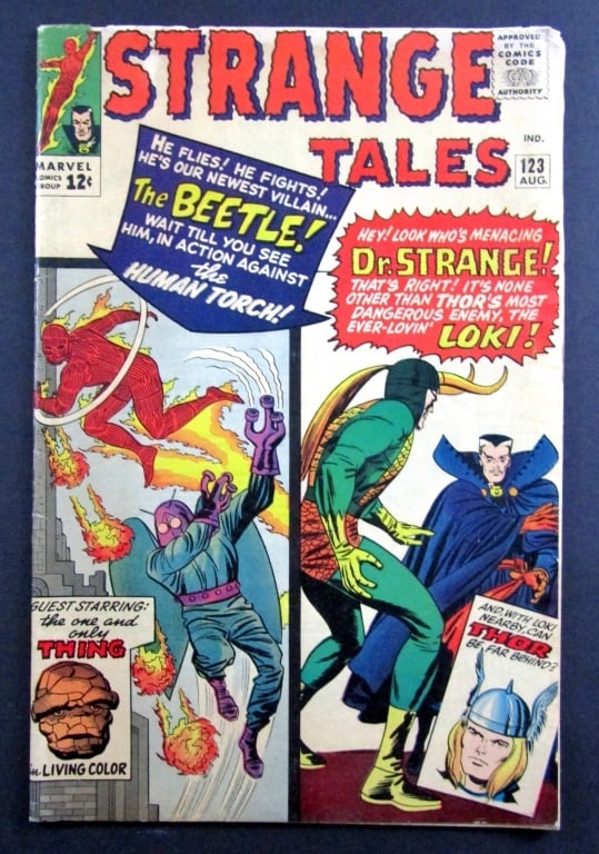 Strange Tales #123 (1964) 1st  Thor Crossover (1 of 3)