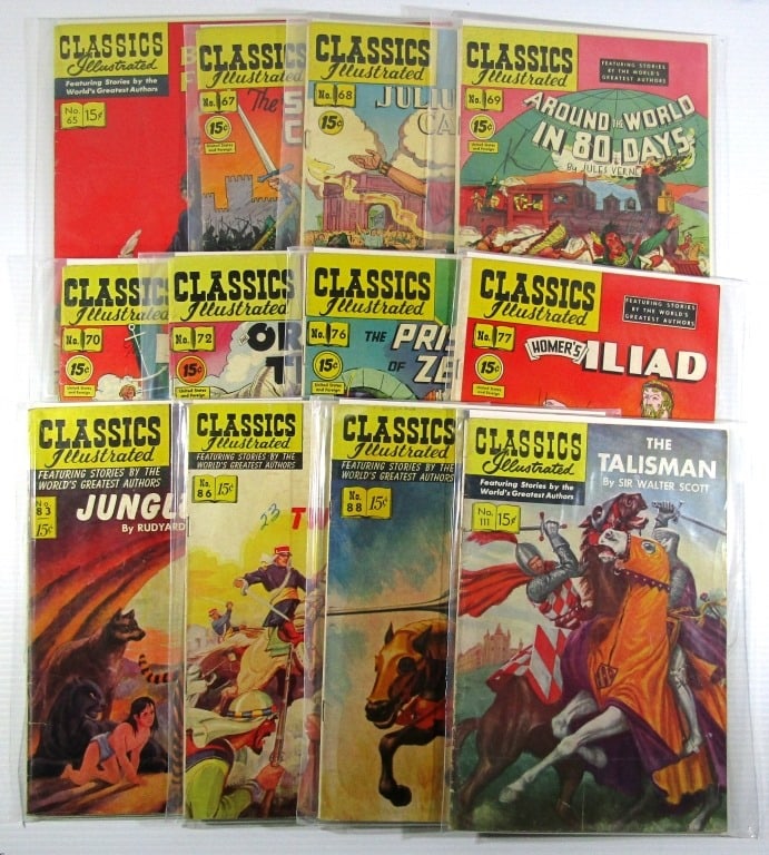 (12) CLASSIC ILLUSTRATED 15c ISSUES (1 of 6)