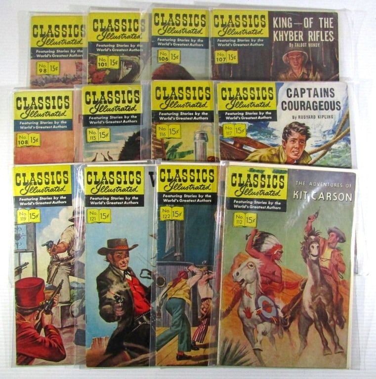(12) CLASSIC ILLUSTRATED 15c ISSUES (1 of 6)