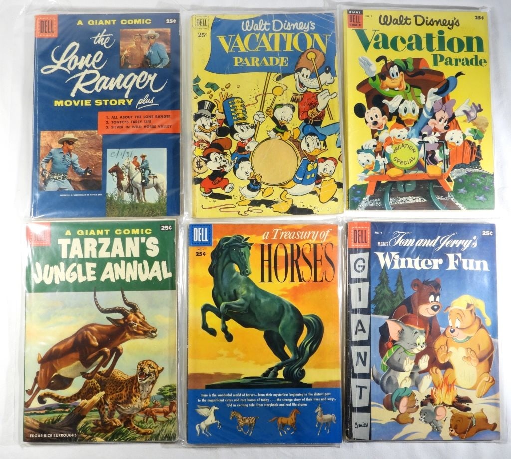 (6) DELL 25c GIANT COMICS - DISNEY's (1 of 5)