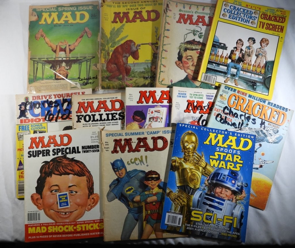 (12) MAD / CRACKED MAGAZINE LOT (1 of 5)