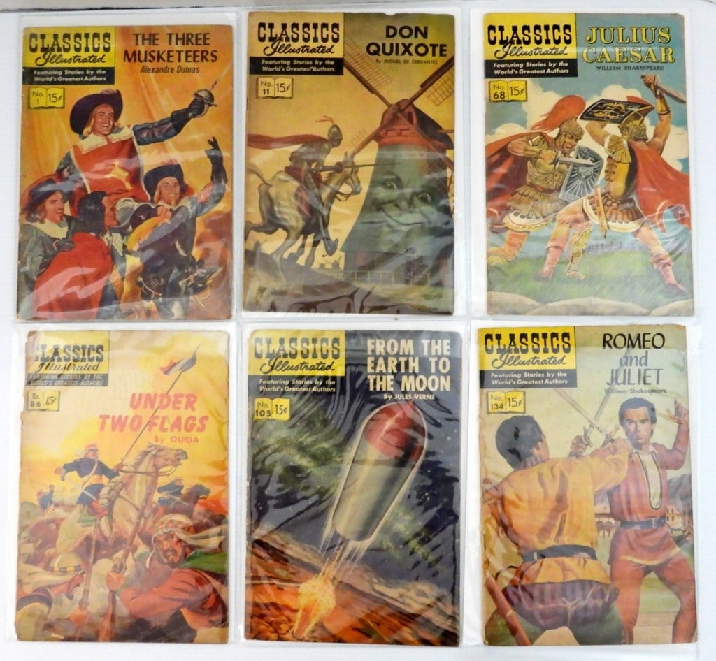 (6) VINTAGE COMICS CLASSICS ILLUSTRATED (1 of 3)