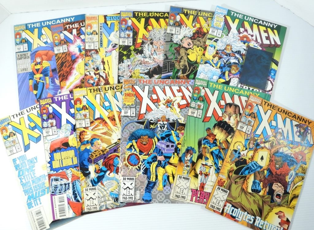 (12) 1993 MARVEL COMICS THE UNCANNY X-MEN (1 of 5)