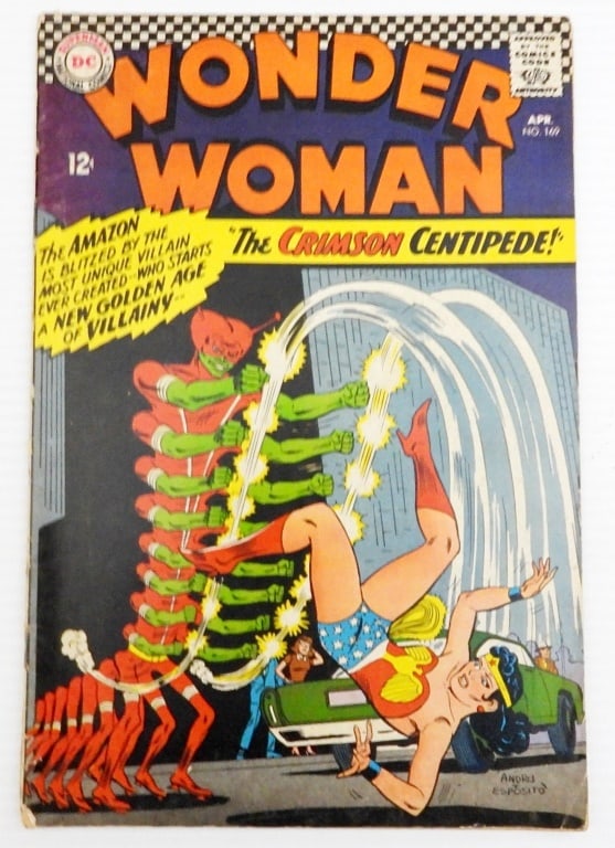 WONDER WOMAN #169 DC COMIC 1967: The CRIMSON CENTIPEDE! VG