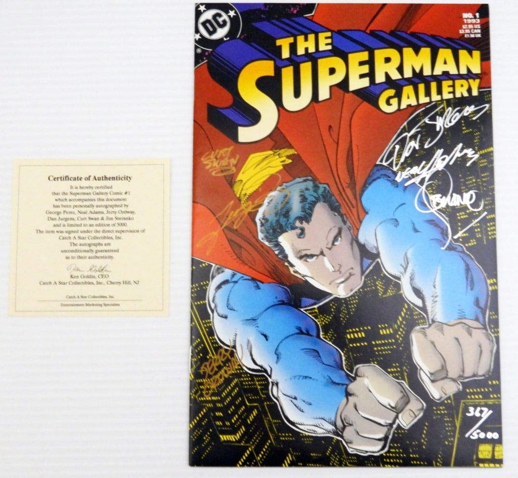 SUPERMAN #1 Signed By PEREZ, ADAMS, (1 of 4)
