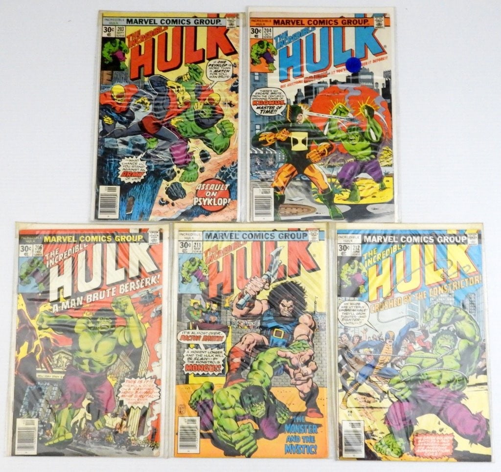 (5) HULK #203, #204, #206, #211, #212, (1 of 3)